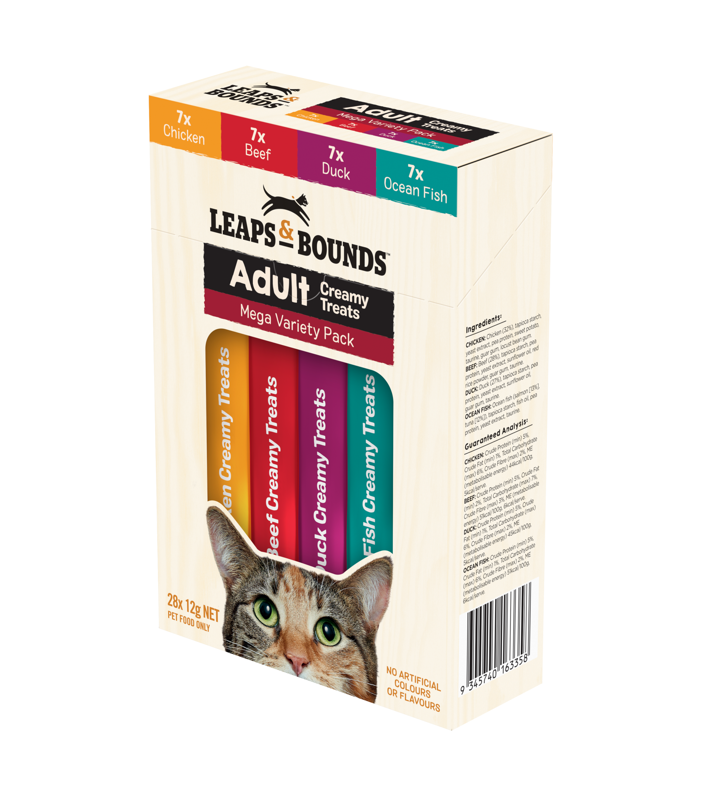 Variety Box 4 Flavours Creamy Cat Treat